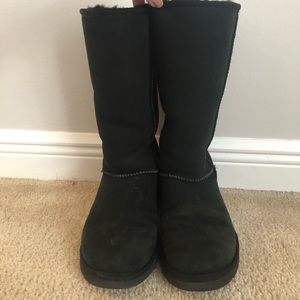 Tall black Uggs!